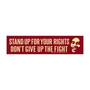 Stand Up for Your Rights, Don&#39;t Give Up the Fight Reggae Rasta Anti-Oppression Car Sticker Decal for Cars, Laptops, Lockers or Bumper Magnet