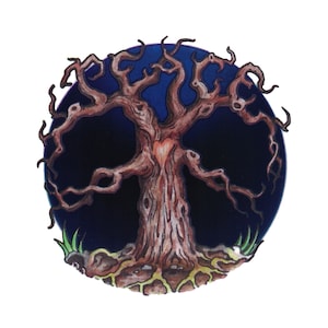 Peace Tree - Translucent Window Sticker / Decal 4.5&quot; by 4.5&quot;