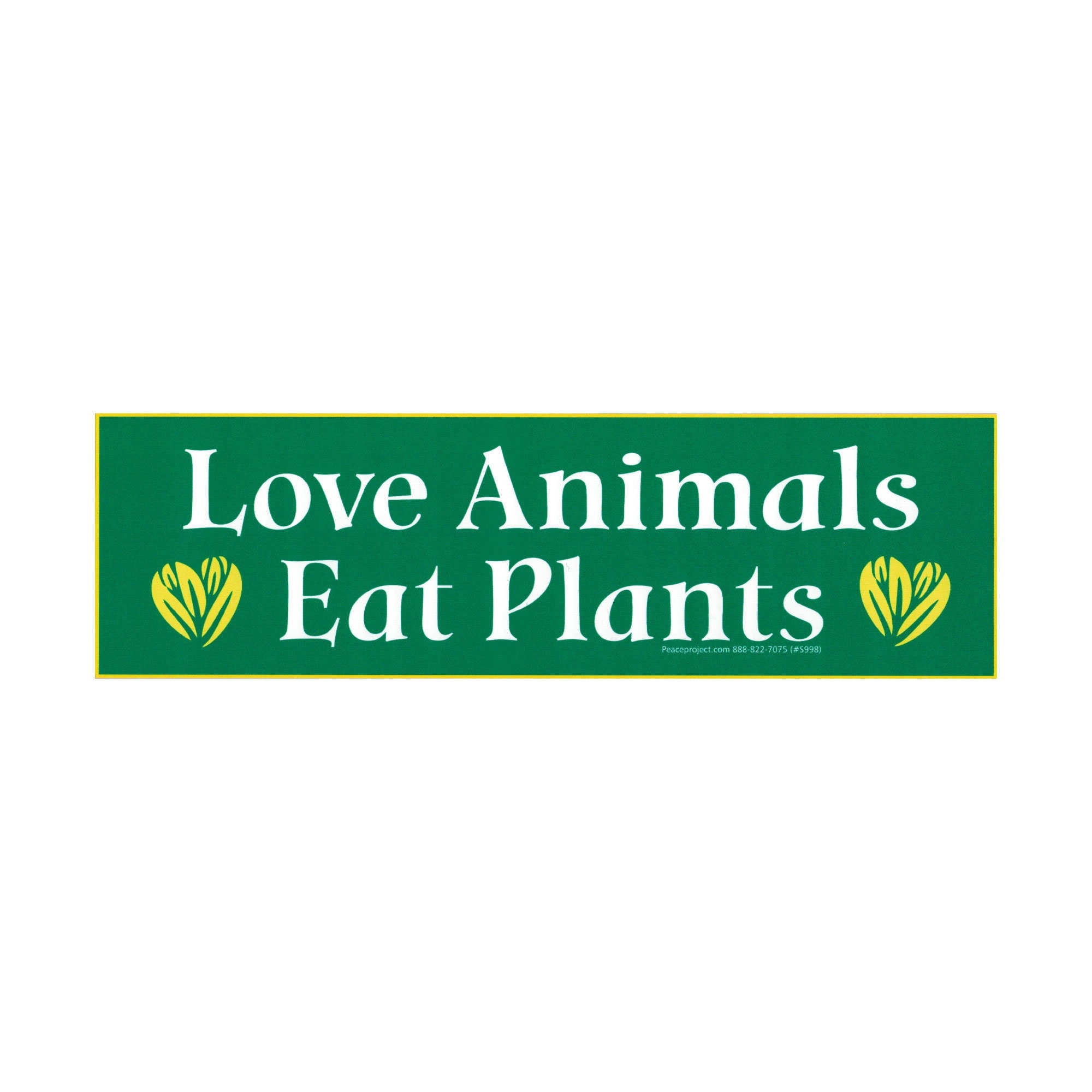 Adesivo Peace Love Vegan Per Auto - Personalizzabile - Prodotto In Germania - PantherPixel