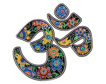 Om in Nature Om Sign / Aum Symbol - Translucent Window Sticker / Decal (4.5&quot;)