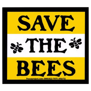 Save the Bees Sticker — Sage & Oak