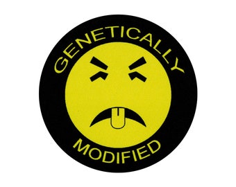 Genetically Modified Yucky Face - Button / Pinback or Magnet