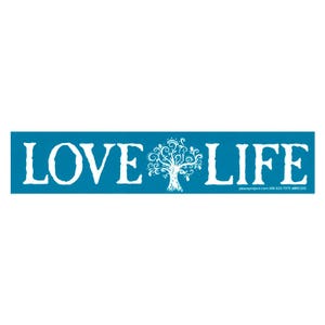 Love Life - Small Bumper Sticker / Laptop Decal or Magnet