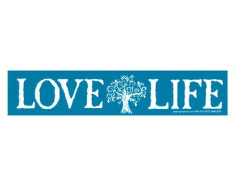 Love Life - Small Bumper Sticker / Laptop Decal or Magnet