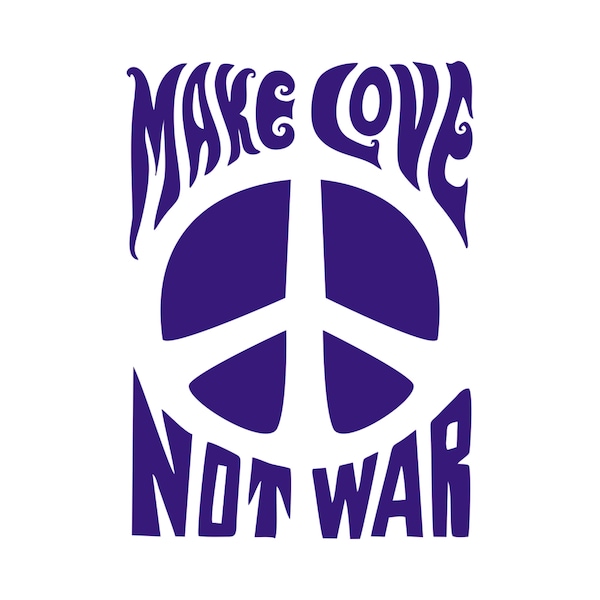 Make Love Not War - Etsy