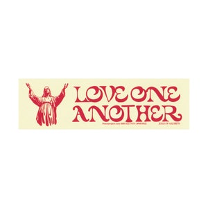 Love One Andere - Jesus von Nazareth - Kleiner Autoaufkleber / Laptop Aufkleber oder Magnet, 13,5 x 4,1 cm