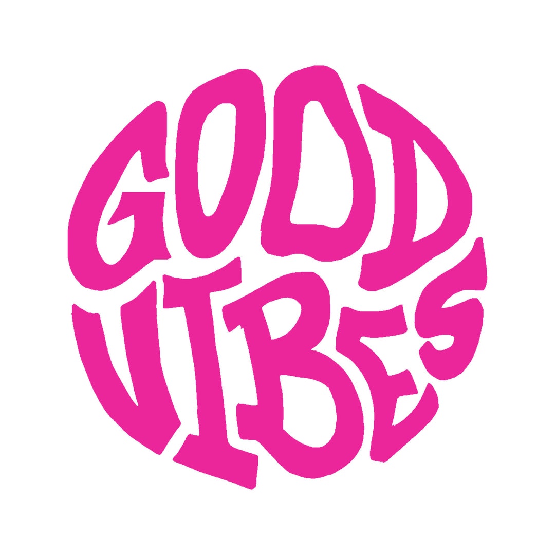 Good Vibes Tie Dye Window Decal - 3.25" Colorful Vinyl Sticker For Car & Home