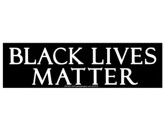 Black Lives Matter Menschrechte Anti-Rassismus Autoaufkleber oder Magnet, 26 x 7,5 cm