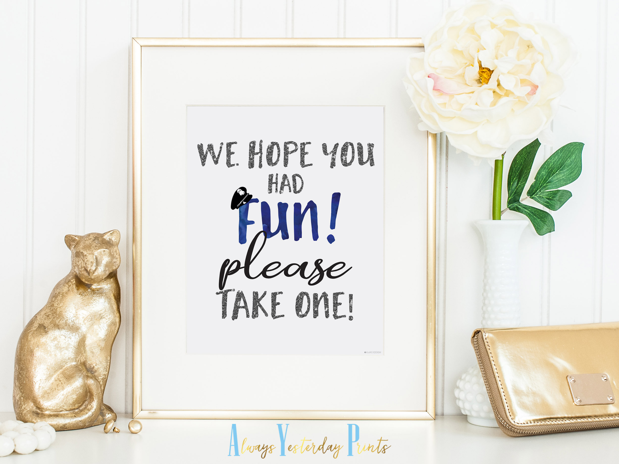 We Hope you Had Fun Please Take One Printable Wall Art | Etsy