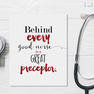 Nurse Preceptor Gift: Watercolor Quote Art Print (Digital Download)