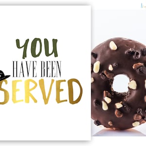 You Have Been Served Sheriff Party Printable | Deputy Food Table Sign | Law Enforcement Appreciation Decor | Cop Party Decorations | Favor