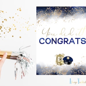 You Did It Congrats Police Printable | Police Party Decor | Cop Retirement Sign | Officer Graduation | Law Enforcement Promotion |Table Sign