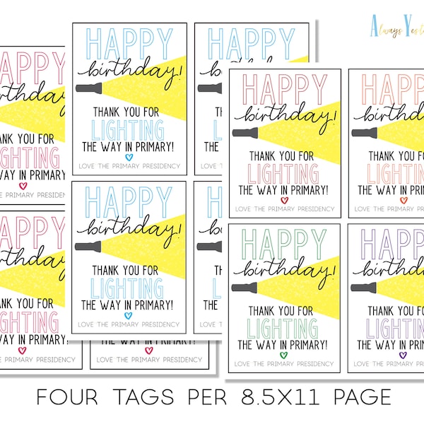 Lds Primary Birthday - Etsy