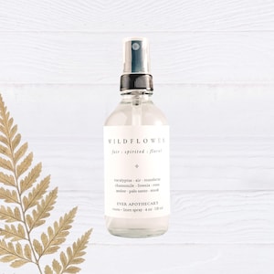 Wildflower Room + Linen Spray · Floral Scent · Handmade · Vegan · 4 oz