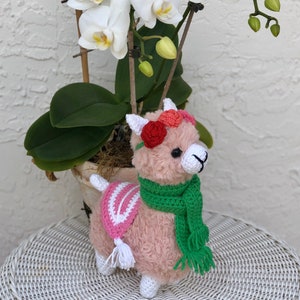 Crochet amigurumi Alpaca Animal Llama plushes children toy decoration Birthday gift for girl Cinco de Mayo Hipster Llama Lupita