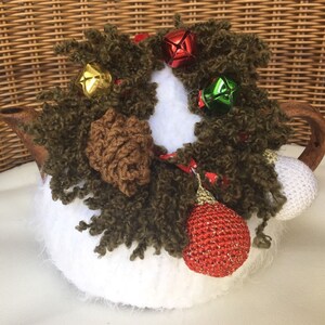 Crochet tea cozy white tea cover christmas tea cosy tea warmer crochet christmas flower kitchen accessory crochet high tea accessory décor