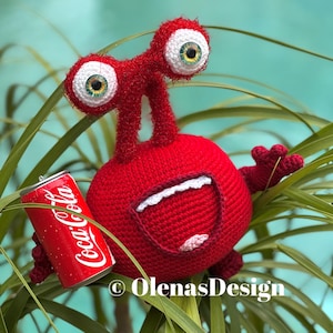 Crochet ONE Monster plushes children toy Birthday Christmas gift Baby shower stuffed animal nursery funny collector halloween 8&#39;/20 cm