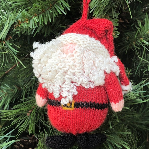 Knitted toy amigurumi merino wool miniature plushes Santa Claus Christmas ornament children toy decoration ornament holiday READY TO SHIP