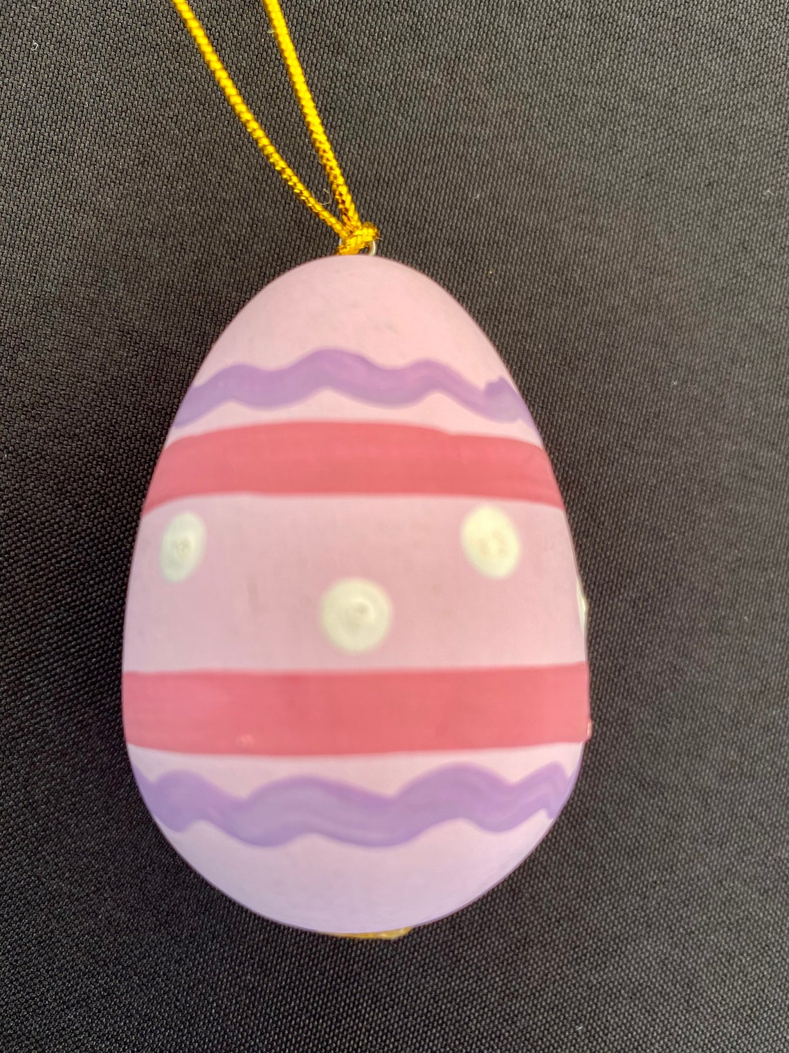 Set of 4 Easter Ornaments Wooden Egg Hand Painted Easter Etsy UK