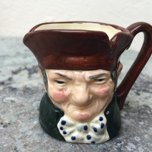 Vintage Royal Doulton Mini Mug Toby Jug Miniature OLD CHARLEY D6046   Made in England 2.5&quot;