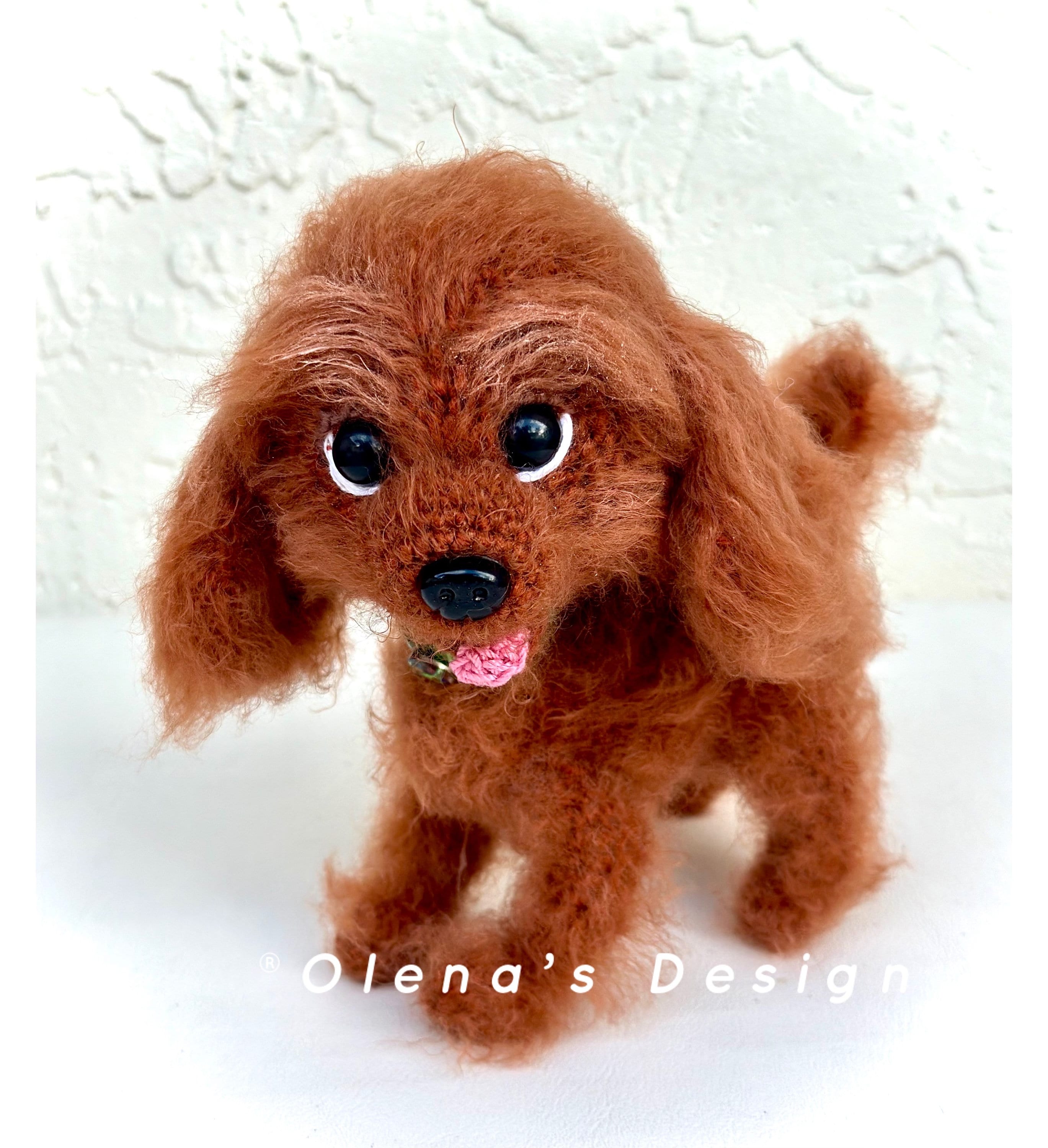 かぎ針編みのあみぐるみ ノベルティ ヤーン ぬいぐるみ 犬 子供用
