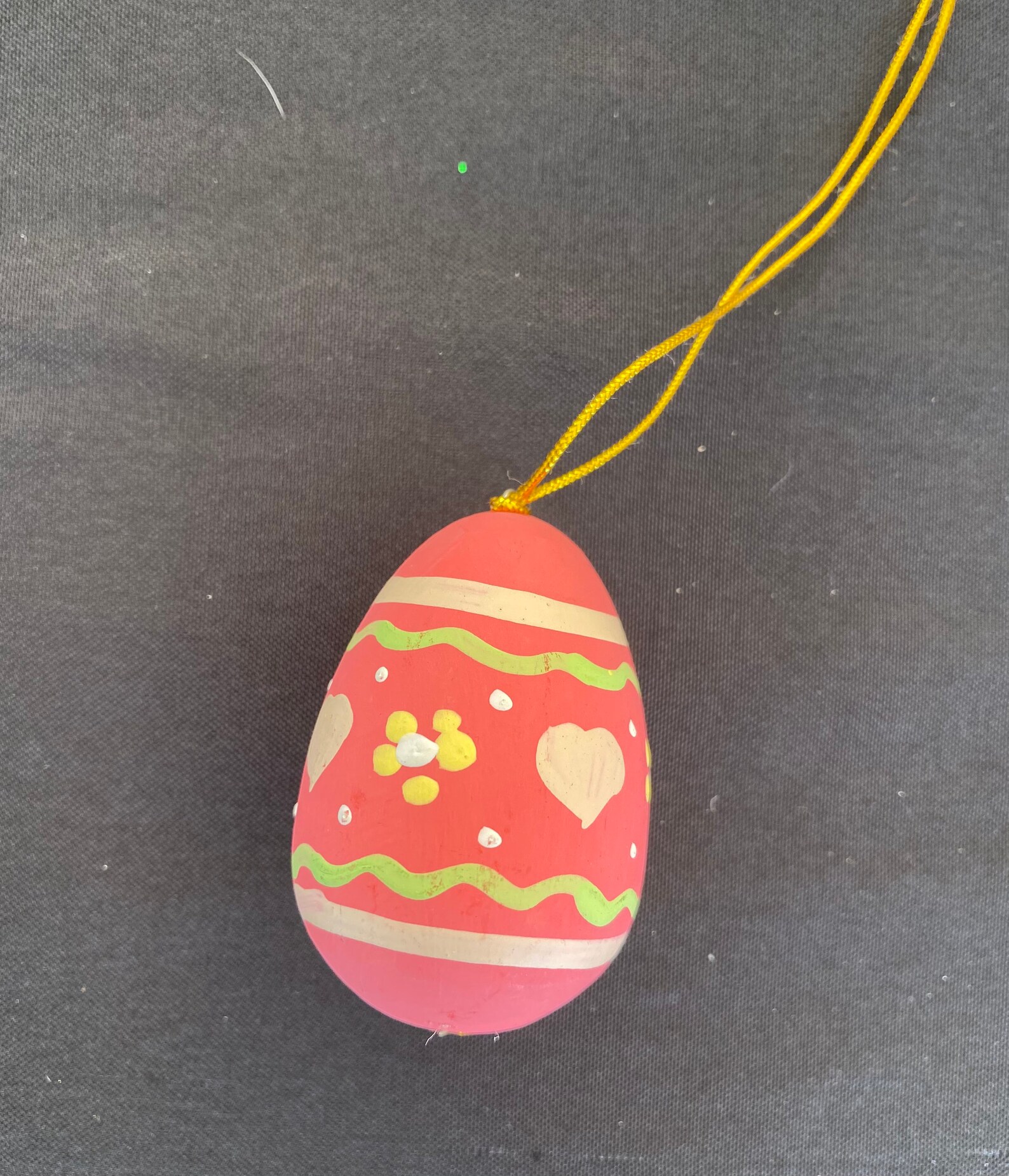 Set of 4 Easter Ornaments Wooden Egg Hand Painted Easter Etsy UK