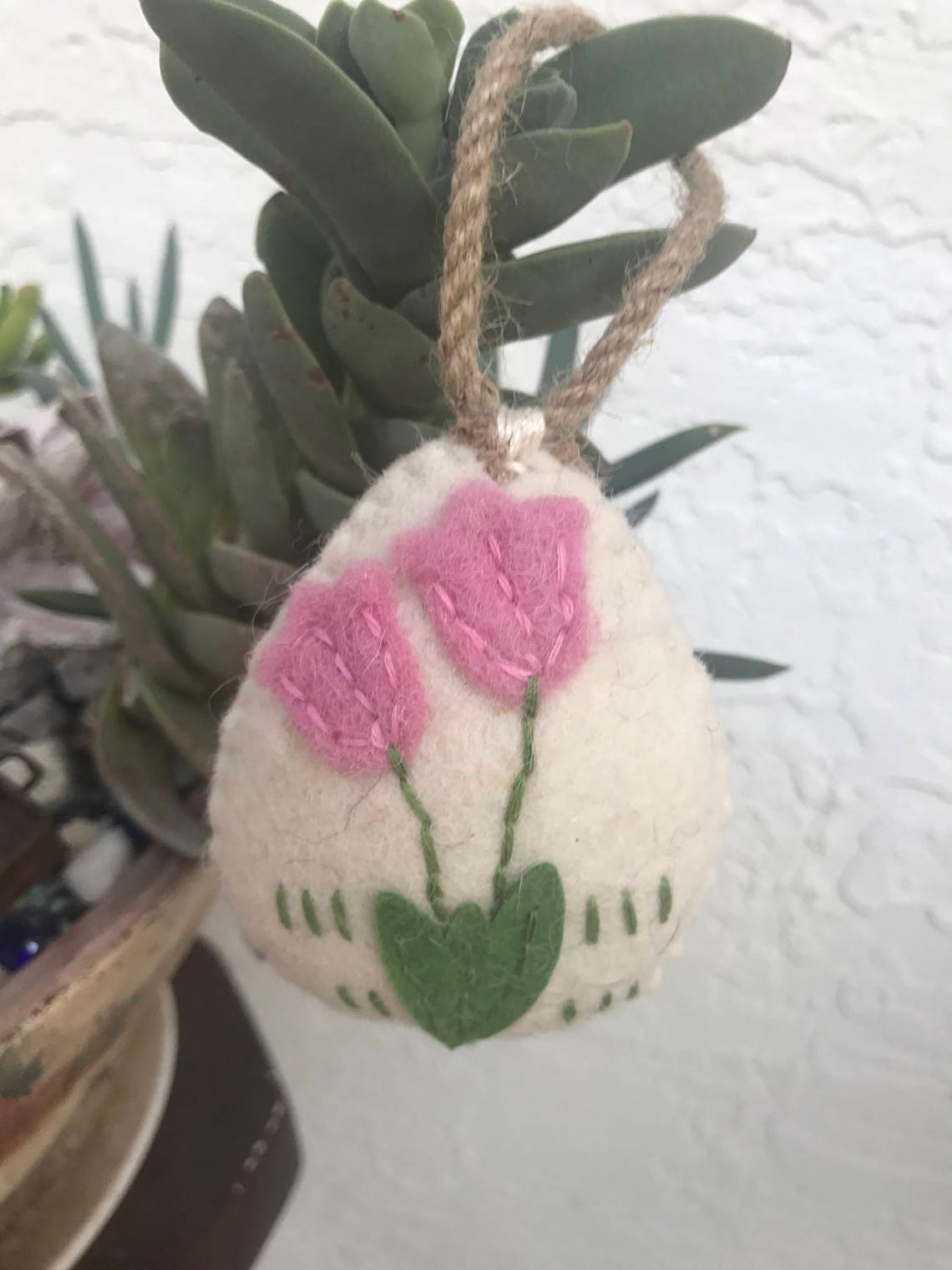 Felt Easter ornaments felt Easter decoration Easter egg Etsy