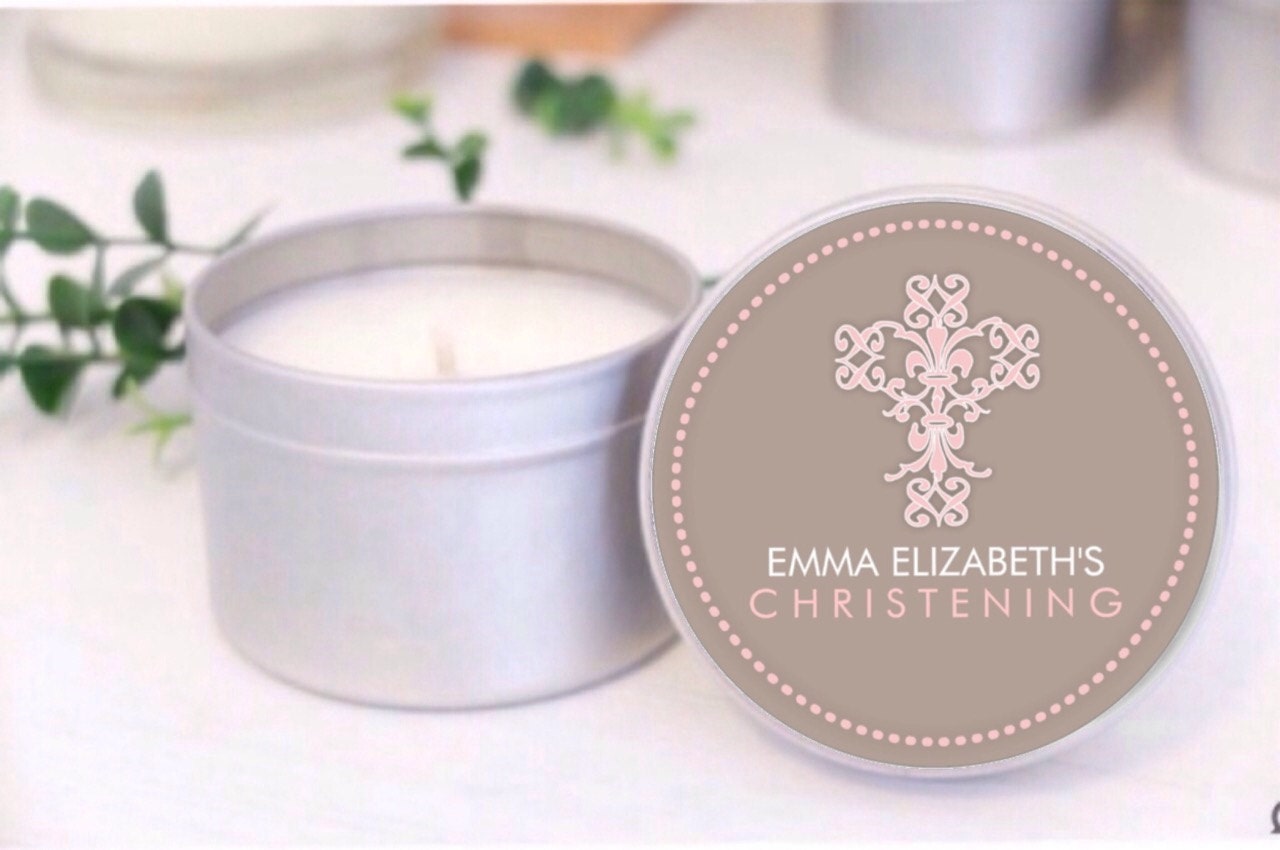 Personalised Baptism / Christening favours / bomboniere. Soy Etsy