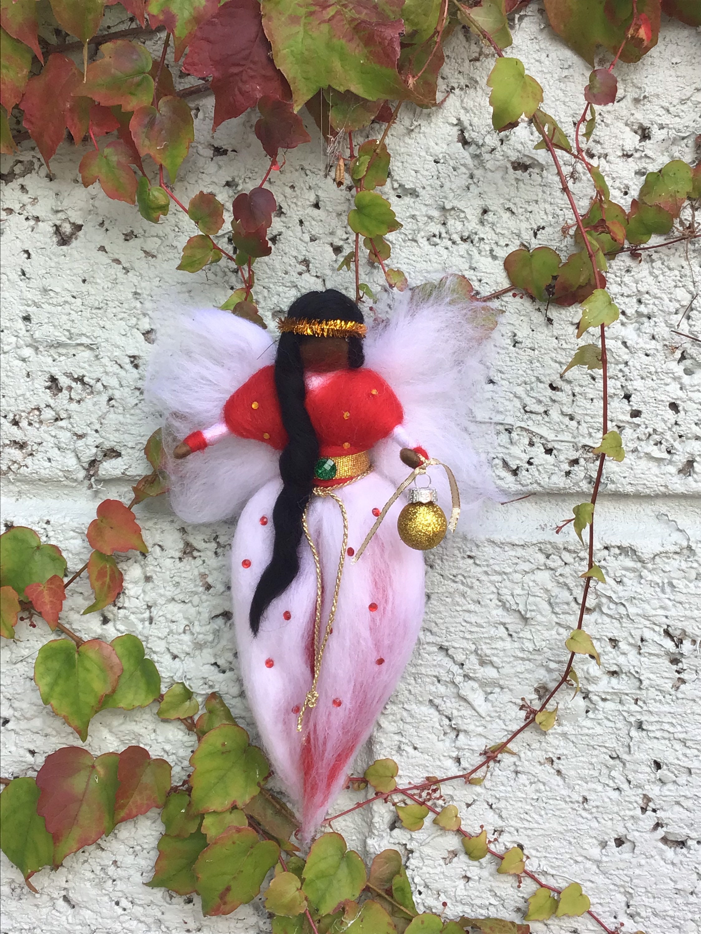 Black fairy christmas tree decoration Clearance