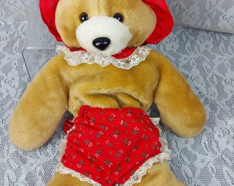 Vintage Teddy Bear Christmas Stocking Eastern Accessories 18" Plush Stuffed Doll