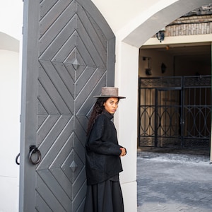 Flared A-line Tailored Merino wool maxi skirt from, Long flared luxury wool skirt with elasticated waistband in back, all seasons skirt