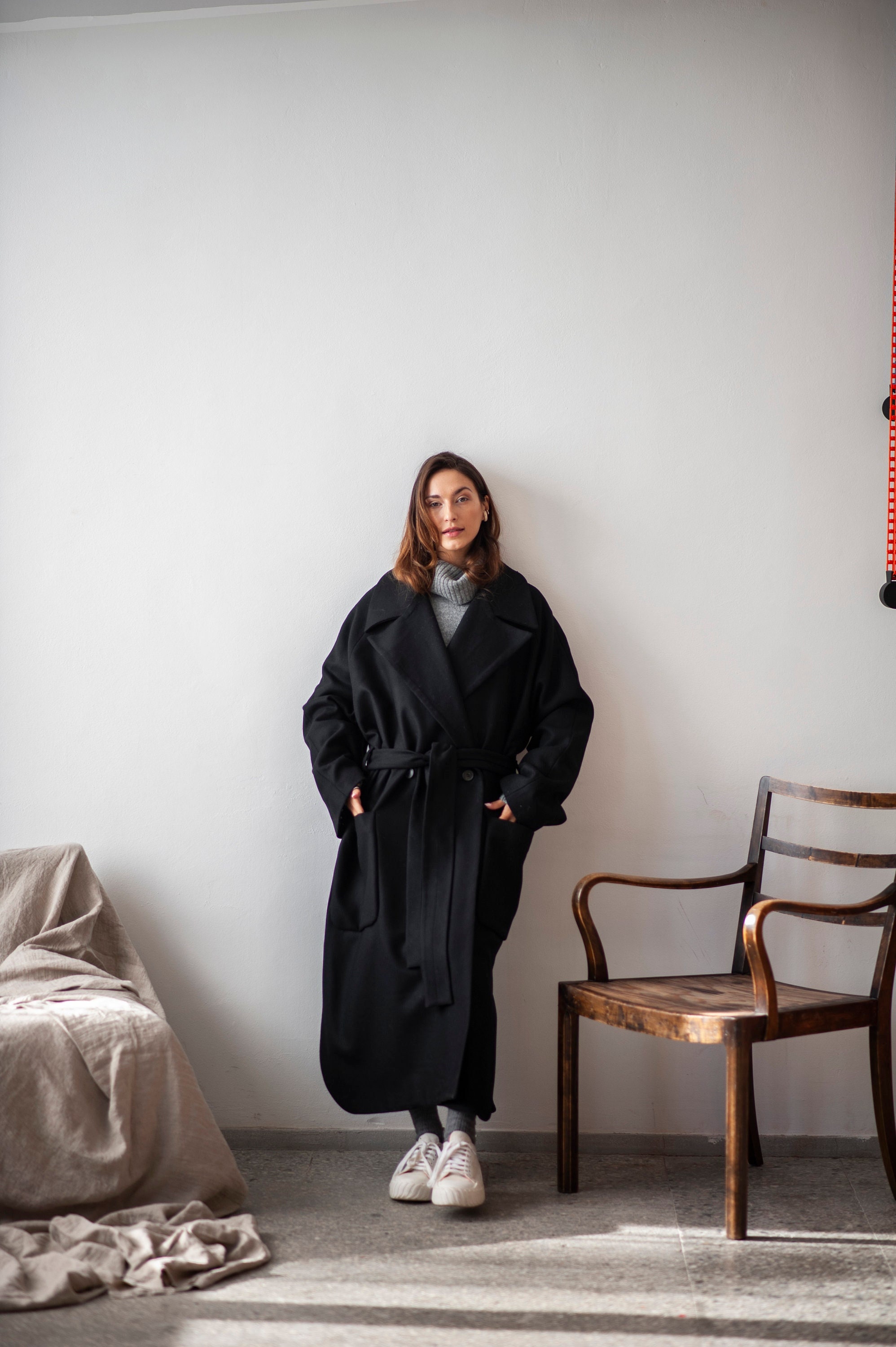 Lightweight Wool Coat Etsy