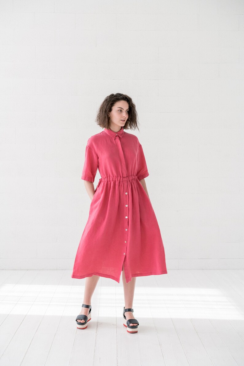 rose linen clothing