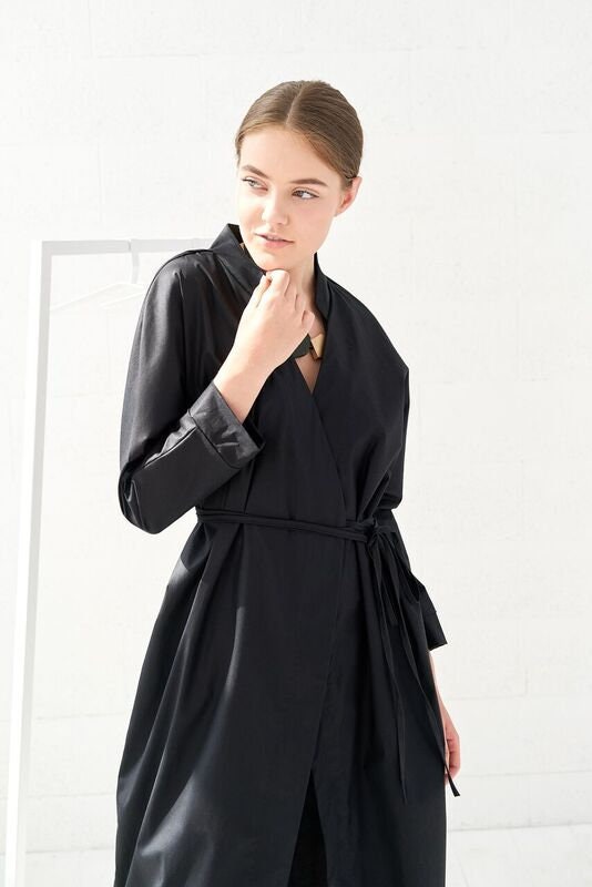 Wrap long Kimono Dress from cotton. Maxi women dress Sizes | Etsy