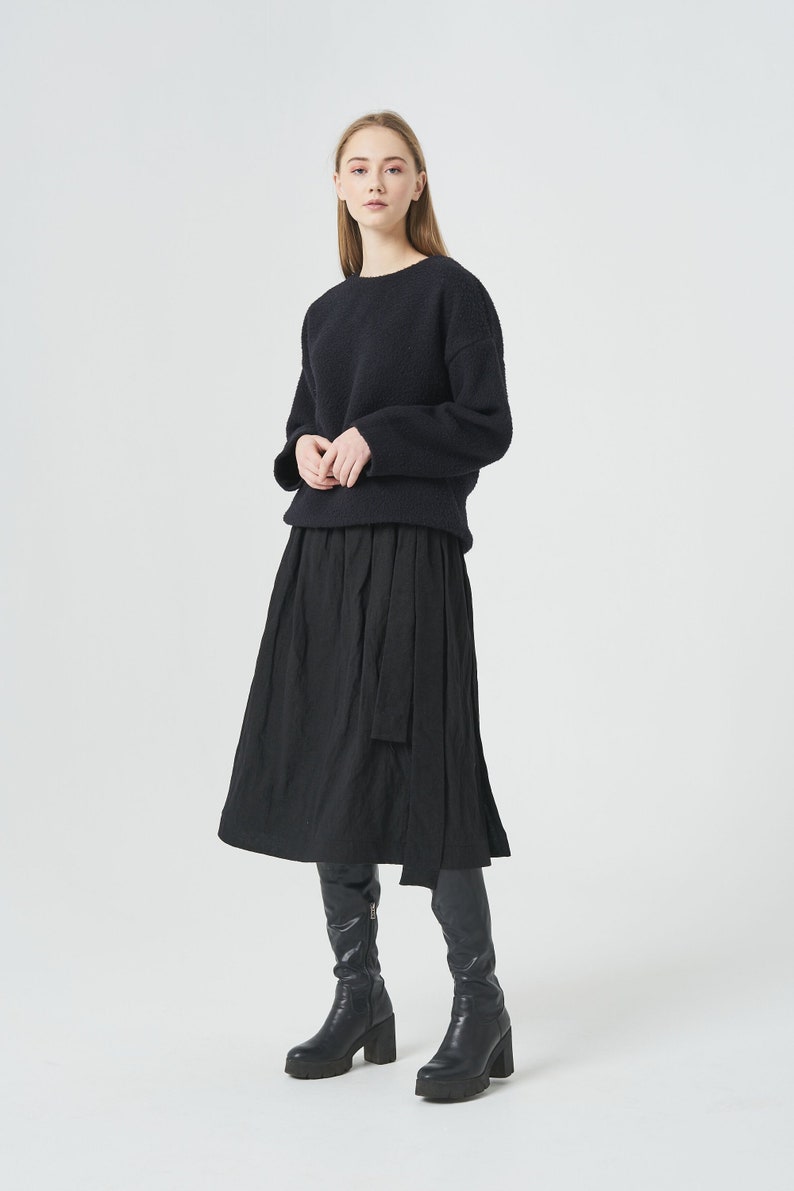16566 Black Wrap Skirt Dress