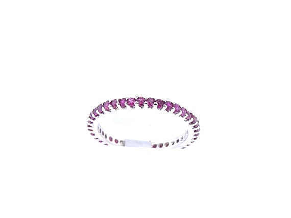 14K Full Eternity Natural Ruby 1.07 Carats Band Stackable Band Birthstone Band Wedding Band Anniversary Band Yellow Gold Rose Gold