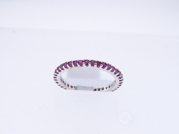 14K Full Eternity Natural Ruby 1.07 Carats Band Stackable Band Birthstone Band Wedding Band Anniversary Band Yellow Gold Rose Gold