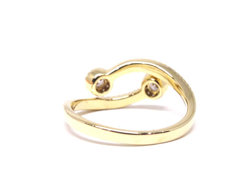 14K Yellow Gold Halo Diamond Band Wedding Engagment Ring | Etsy