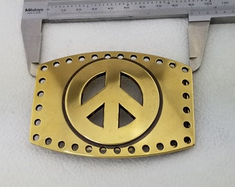 Vintage Peace Sign Belt Buckle Belts \u0026 