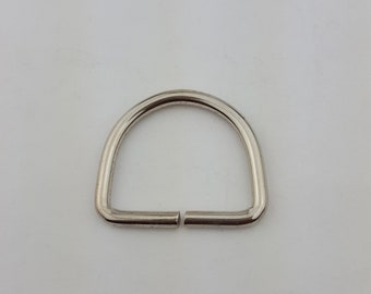 Silver D-Rings (Pack of 12)