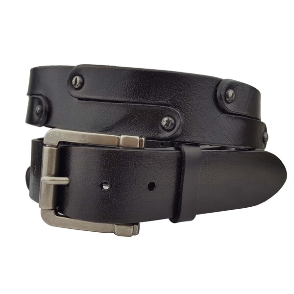 Leather Belt With Removable Buckle Etsy