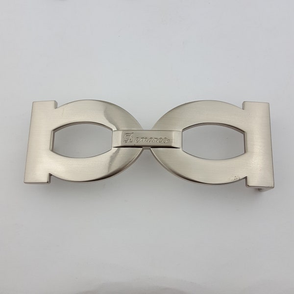 Trendy Double Ring Silver Buckle (Buckle only)