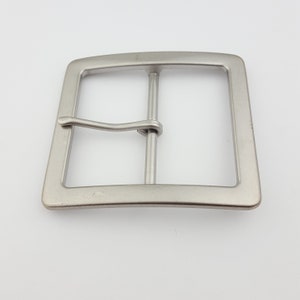 Wide, Almost Square Shape Silver Buckle