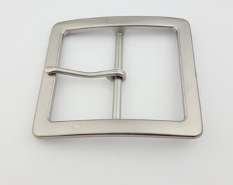 Wide, Almost Square Shape Silver Buckle