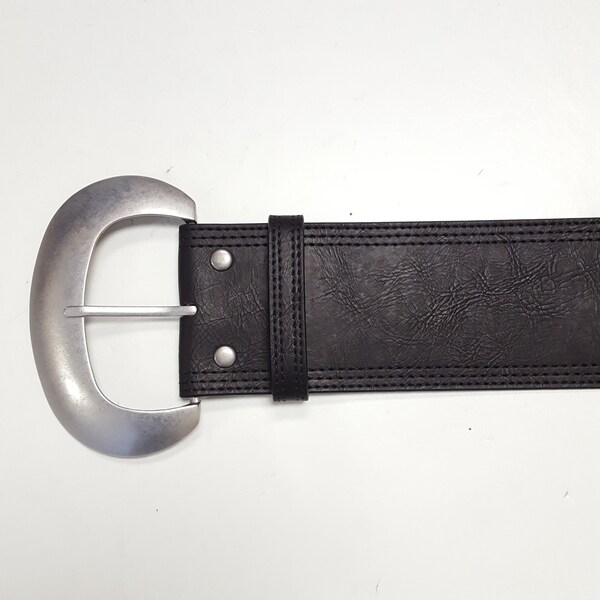 Wide Georgia Belt in Black main image 1