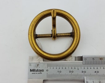 Round Brass finish Buckle