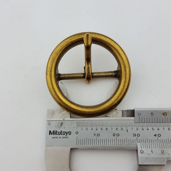 Round Brass finish Buckle