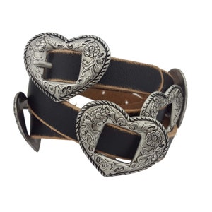 Western-Inspired Heart Concho belt