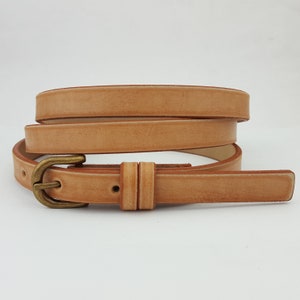 100% Vegan Vintage Skinny Belt image 1