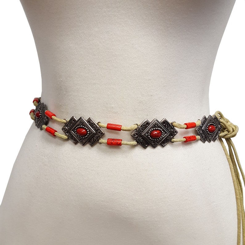 Western Rope Tie Belt Etsy